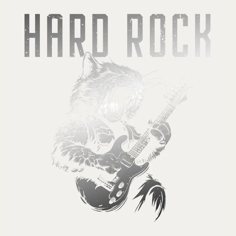 Hard rocking cat