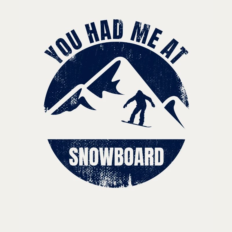 Witziger Snowboard Spruch