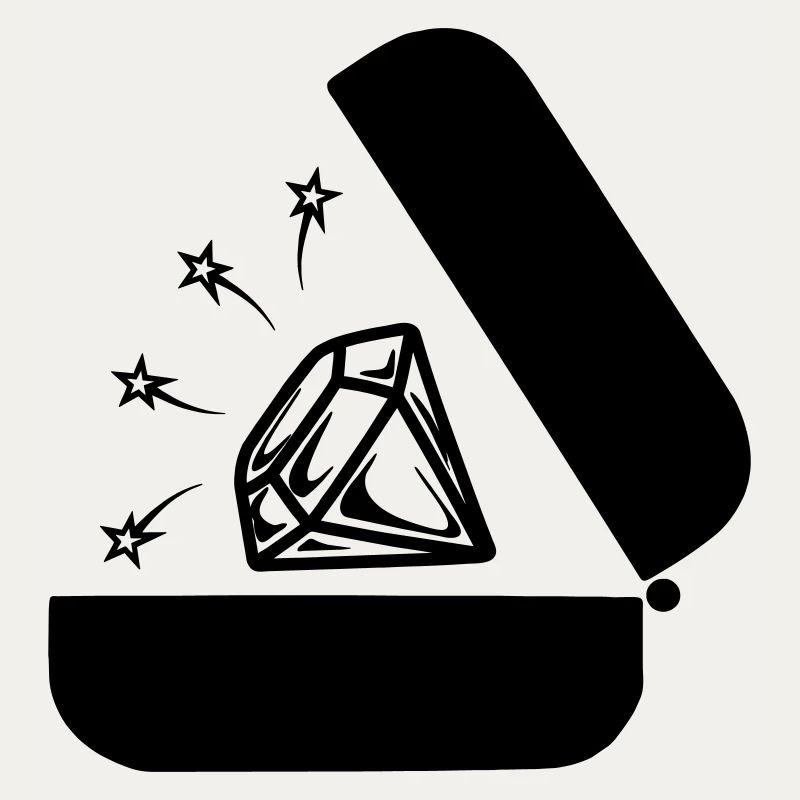 Diamond in box