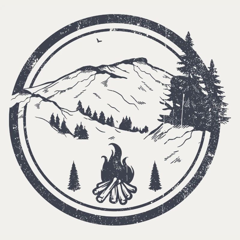 Campfire Ridge in Moonlit Pines