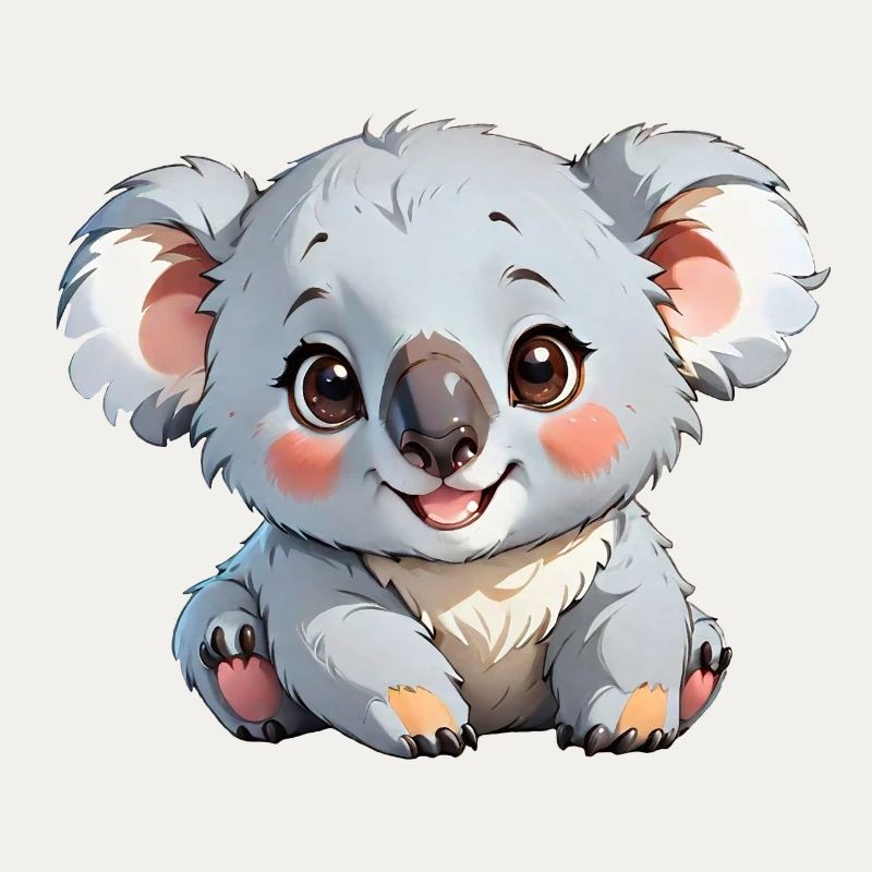 Koala de dessin animé mignon