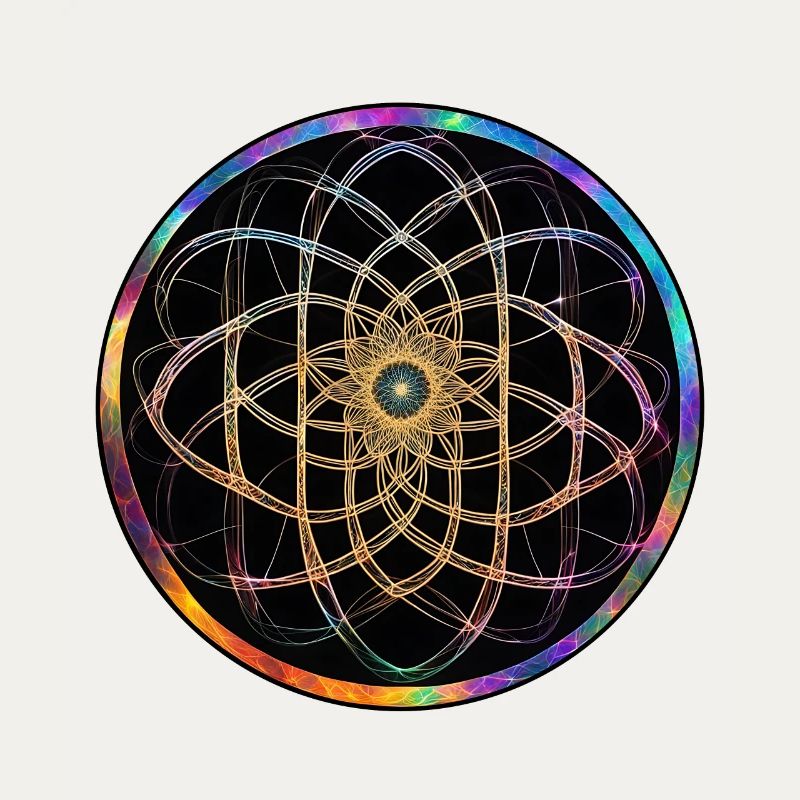 Regenbogen Mandala Kreismuster