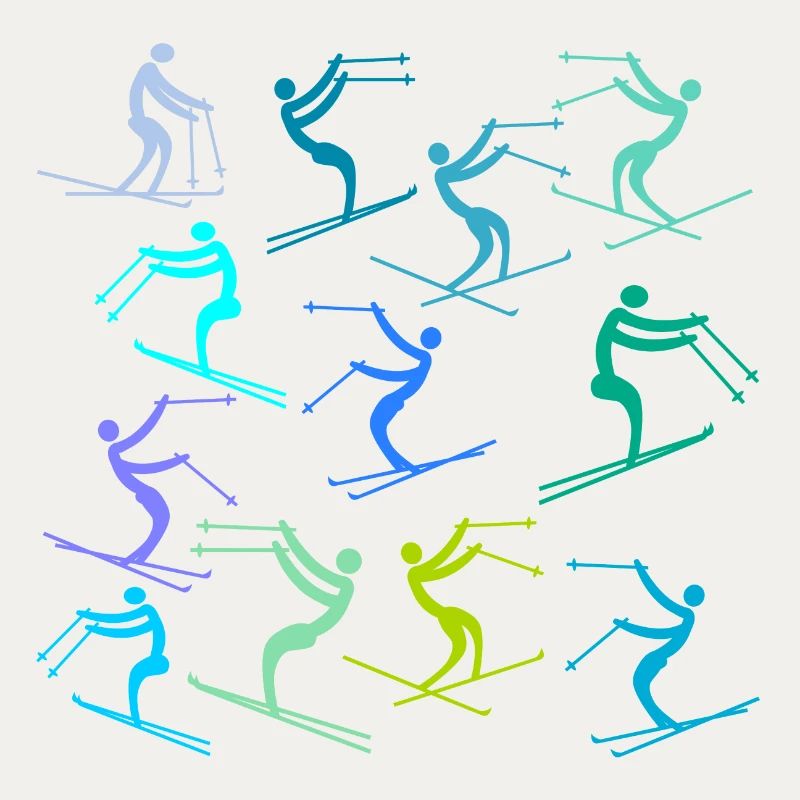 BEGINNERS SKIING SKI SLOPES