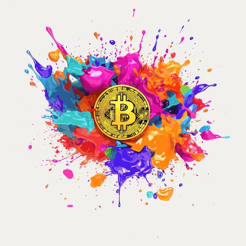 Bitcoin color Splash