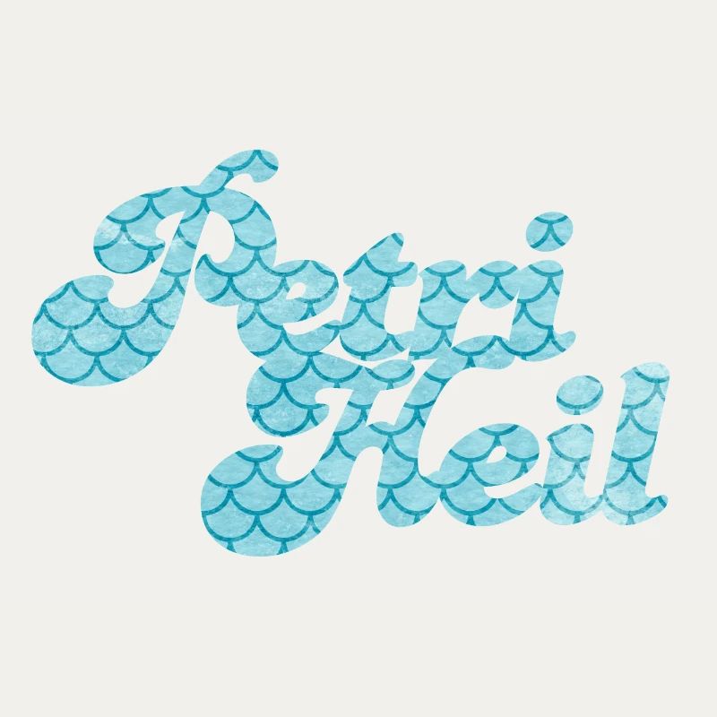 Petri Heil Angler Hobby Fish Scale Pattern