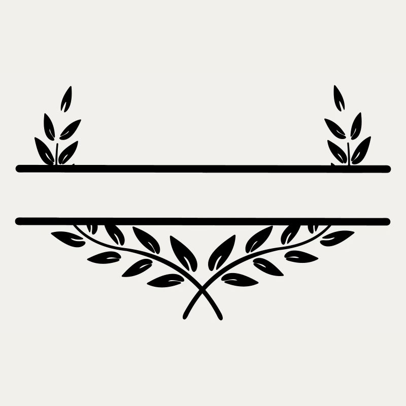 Laurel wreath with space for text