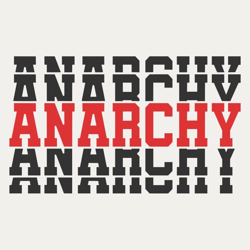 t-shirt Anarchy t-shirt gift idea stacked text