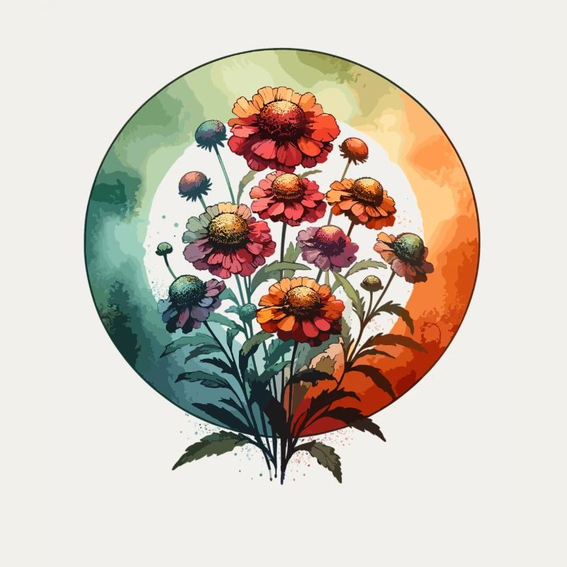 Helenium gezeichnet