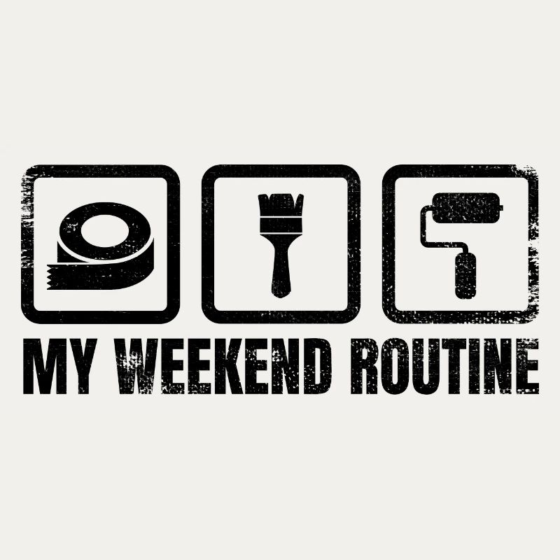 Maler Wochenendroutine
