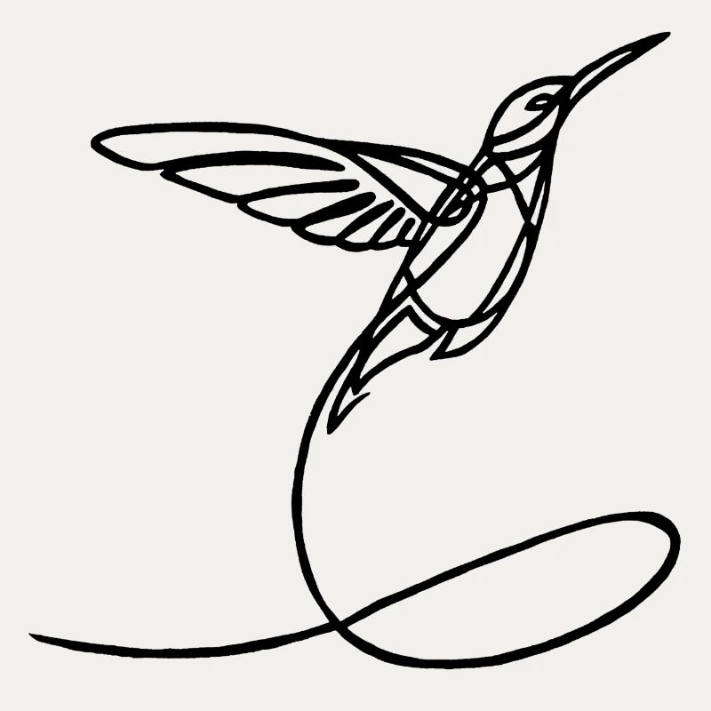 Oiseau étrange noir