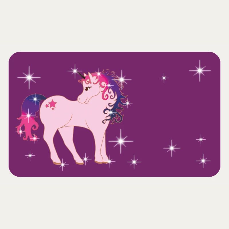 Fantasy Einhorn mit Sternchen - lila 