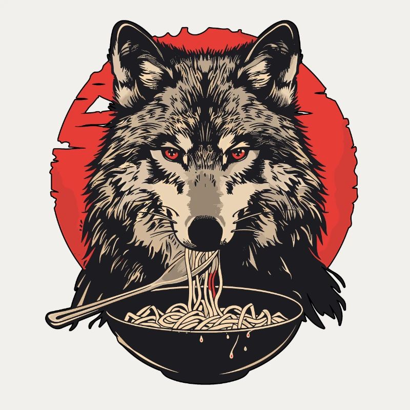 Wolf Ramen Noodles Wolfhead Wolves