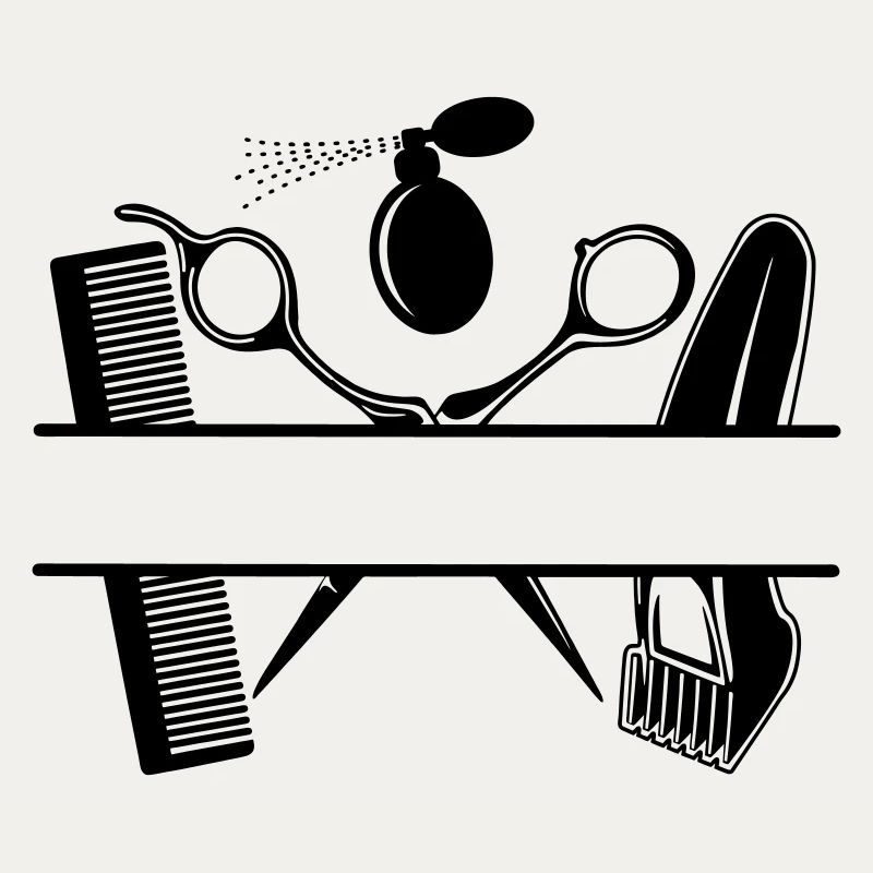 Friseur-Attribut-Text-Banner