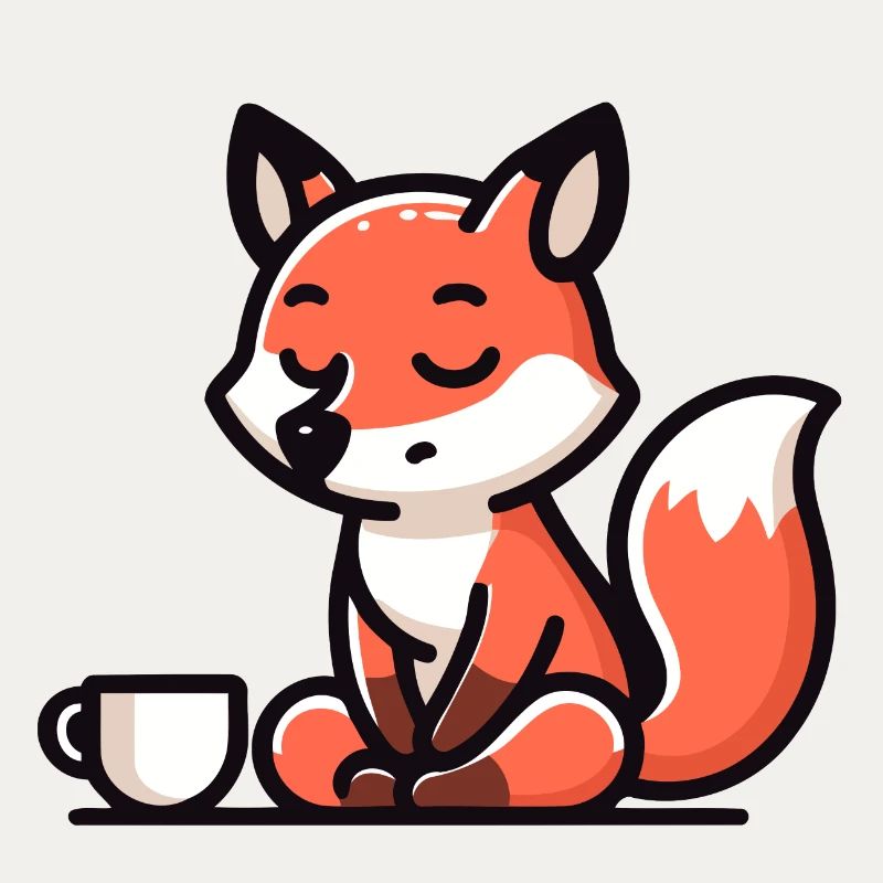 Zen Fox: The Tranquil Tea Master