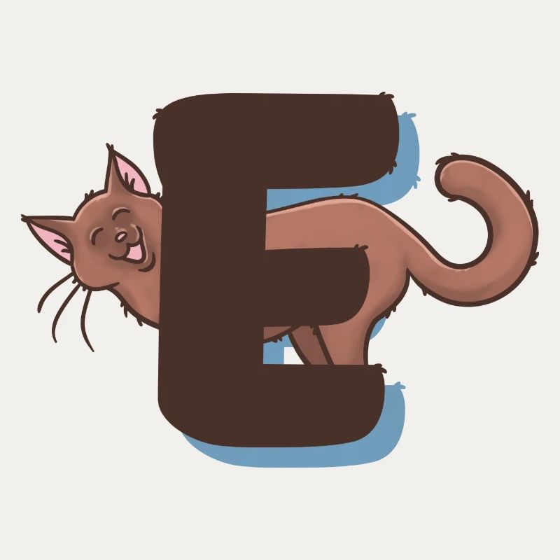 Lettre E du chat