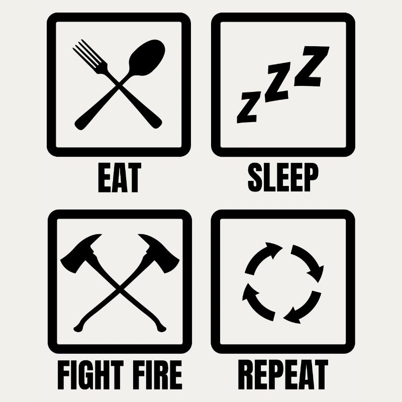 Routine quotidienne des pompiers