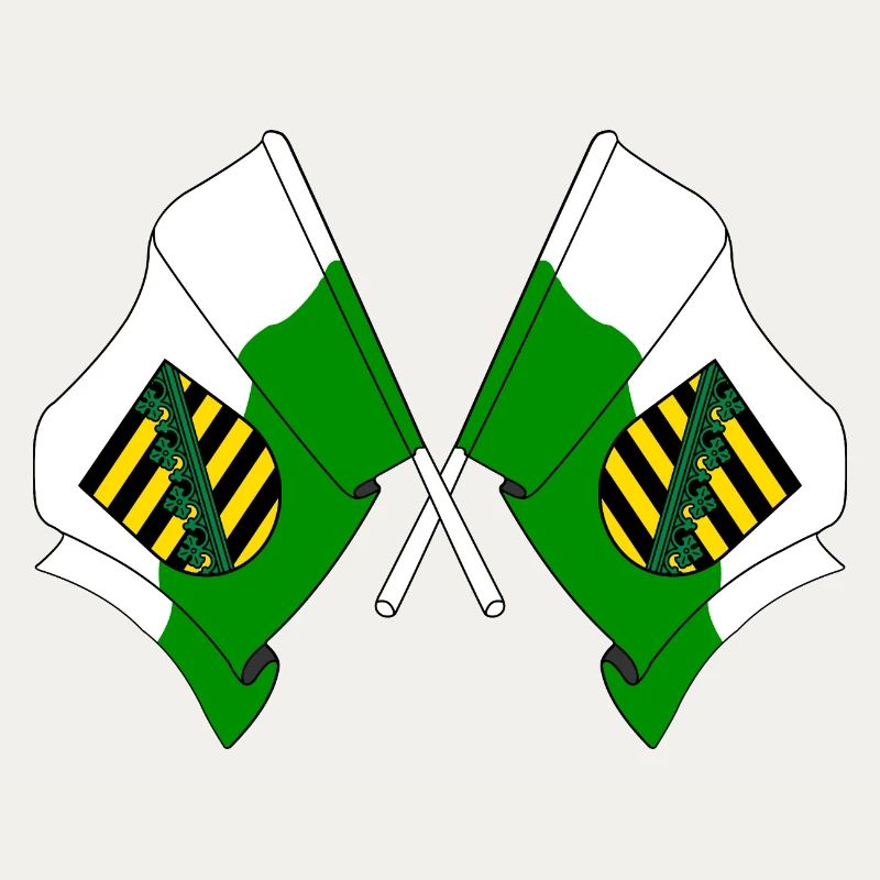Two flags Saxony