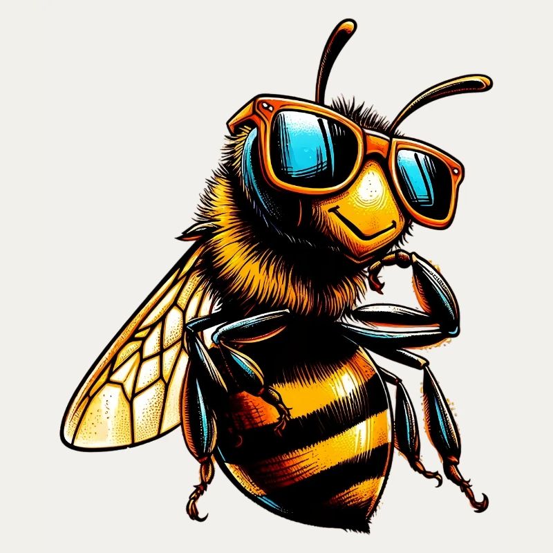 Bee with Sunglasses
