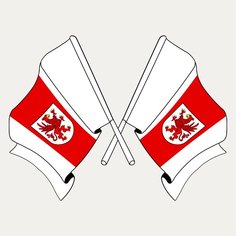 Two West Pomeranian flags