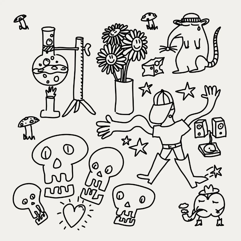 Kritzeln oder nach Hause gehen