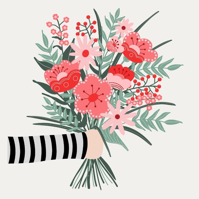 Dites simplement merci - une chère salutation aux fleurs