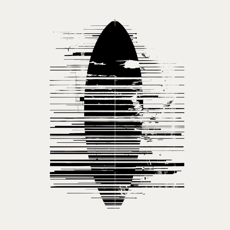 Surfboard Drawing