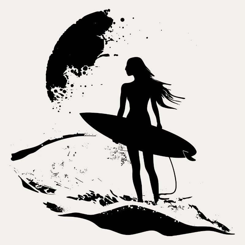 Surfer Mädchen