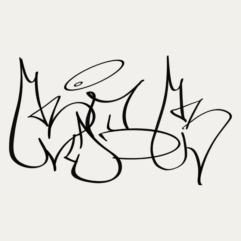 KICK Inspired by classic throw-up graffiti styles