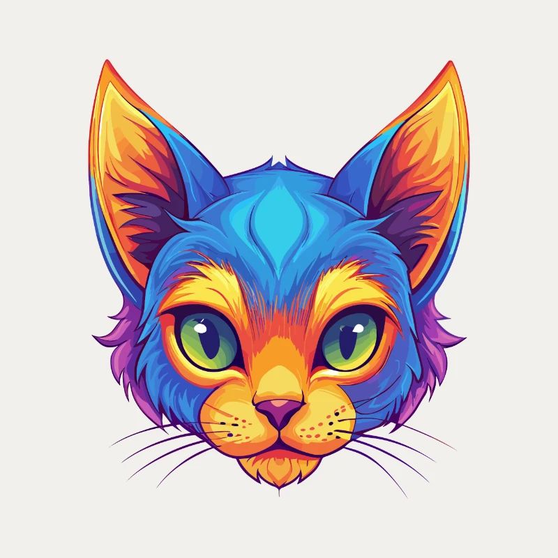 Chat Pixie Bob Race de chat Dessin animé Kawaii Animal de compagnie