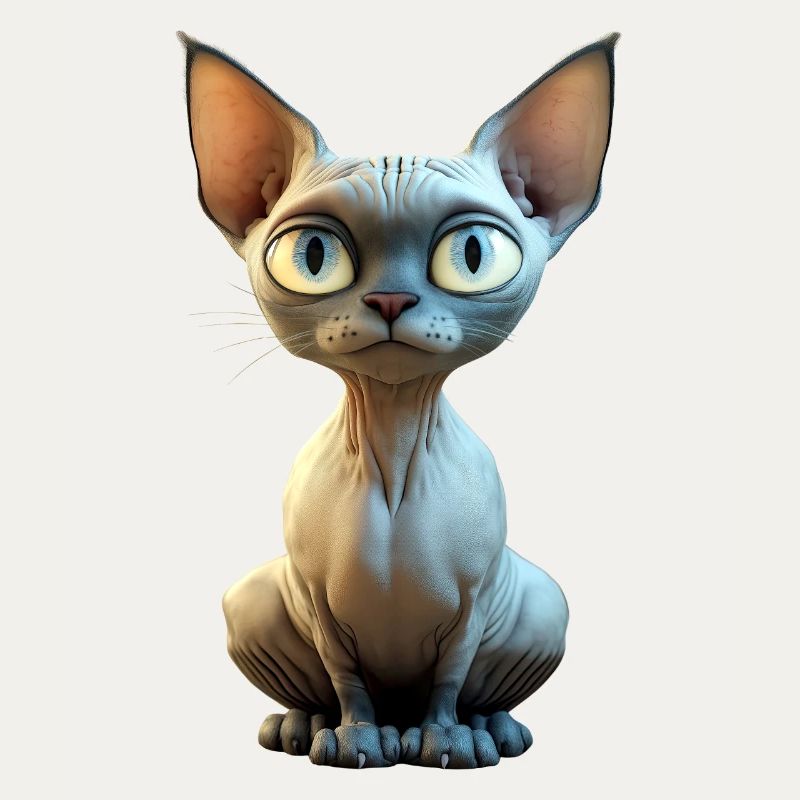 Chat Sphynx Chat Sphynx Chat Canadien Mignon Sphinx