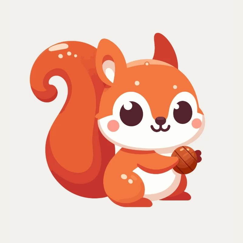 Chibi Eichhörnchen Kawaii