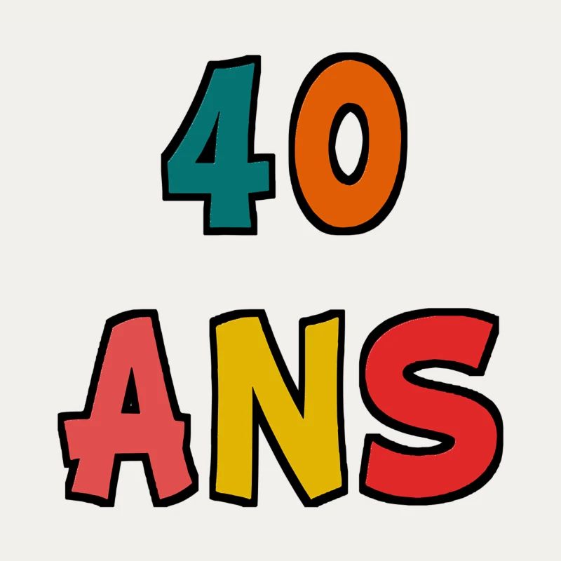 40. 40 ANS. 40e ANNIVERSAIRE. ANNIVERSAIRE 40 ANS.