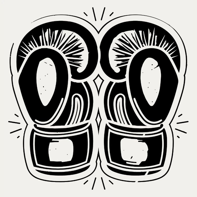 Dessin de gants de boxe