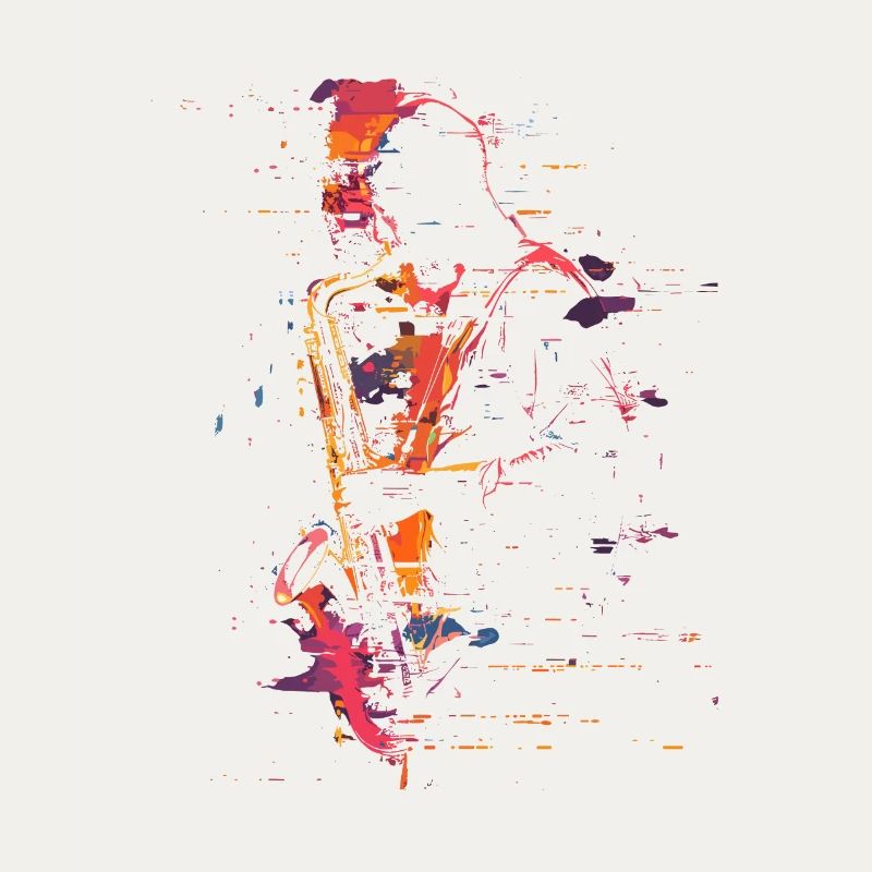 Saxophonist Synthwave
