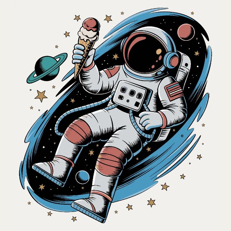 Conception spatiale de l’espace des astronautes avec des planètes et