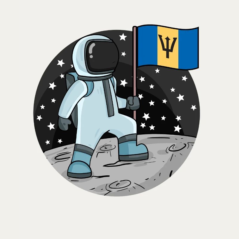 Drapeau astronaute Barbade