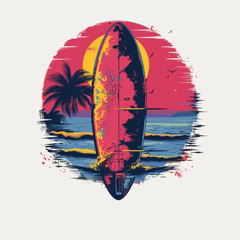 Surfbrett Synthwave