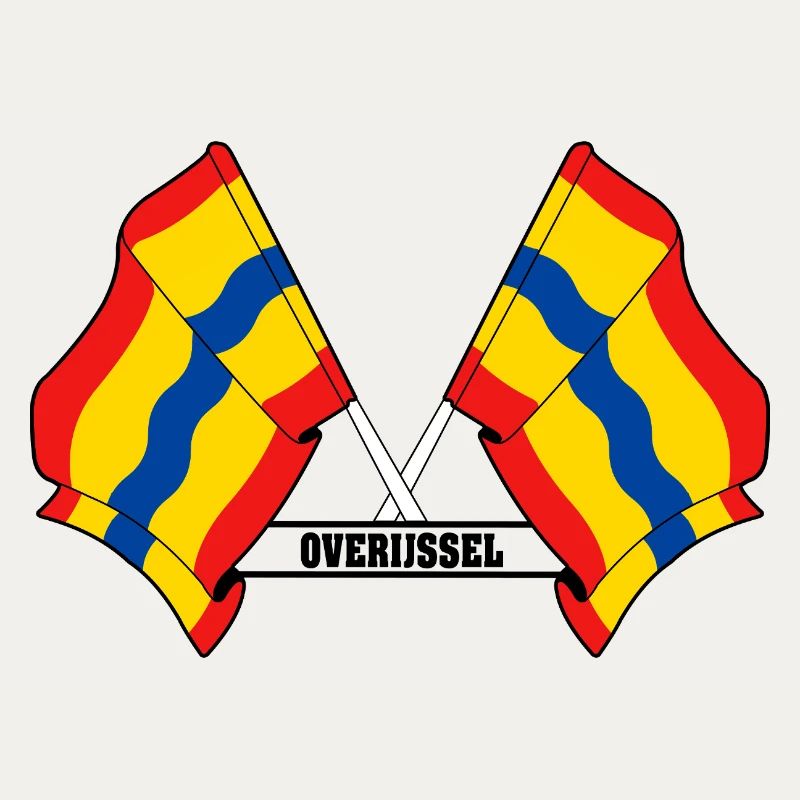 Texte à deux drapeaux OVERIJSSEL