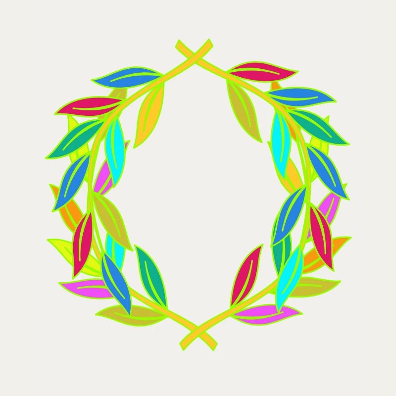 Rainbow Laurel Wreath Laurel