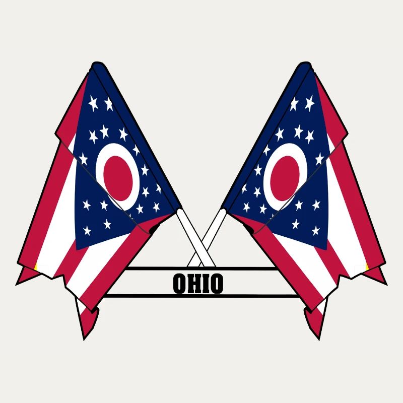 texte des drapeaux wee OHIO
