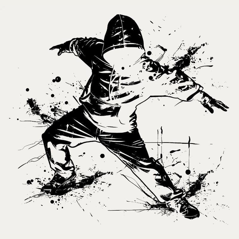 Breakdancer Graffiti