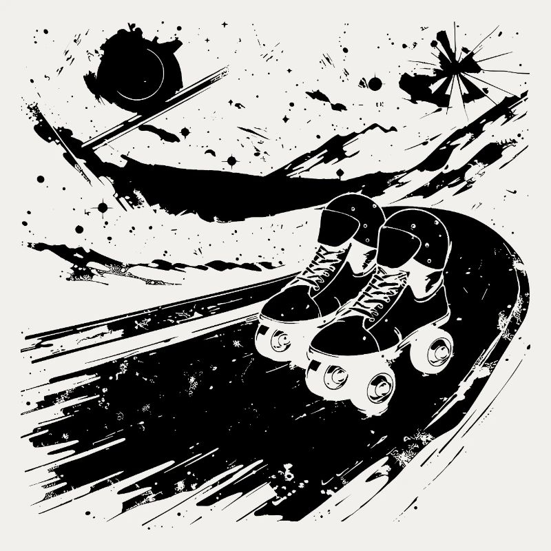 Roller Skating Drawing