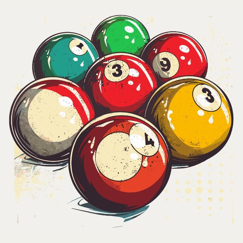 Boules de billard graphiques