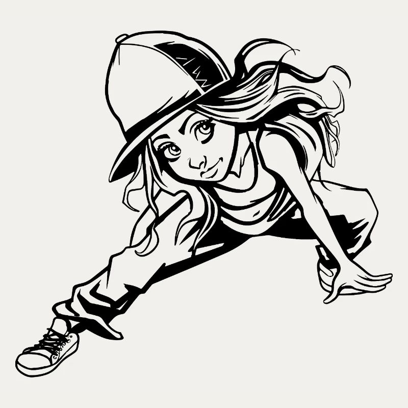 Breakdance Mädchen