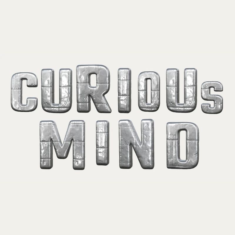 curious Mind metallic 3d