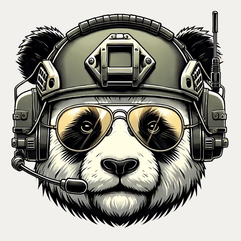 Panda Military Army Design
