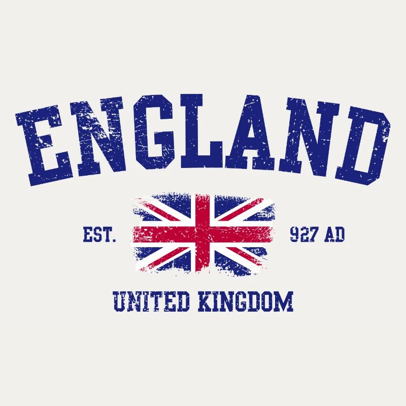 Angleterre Union Jack Typographie Design