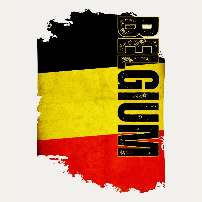 Vertical Belgium flag, Belgian pride