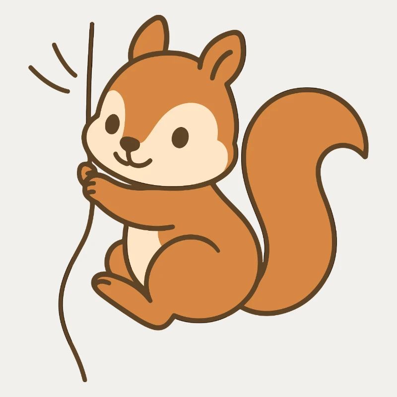 Snuggled up squirrel