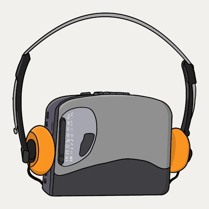 Cooler tragbarer Kassetten-Audio-Player